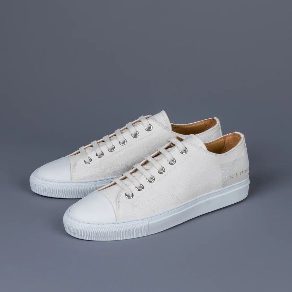 COMMON PROJECTS Tournament Low Canvas Sneakers White